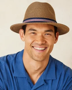 Tommy Bahama Hester Packable Braid Hat Copper