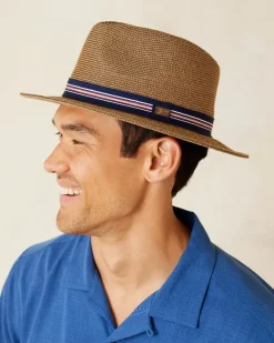 Tommy Bahama Hester Packable Braid Hat Copper