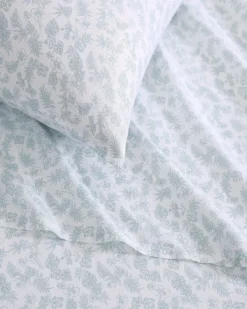 Tommy Bahama Hibiscus Bloom 4-Piece King Sheet Set Green Hot