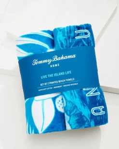 Tommy Bahama High Tide Hangout & Island Cays Blooms Beach Towels — Set of 2 Multicolor Outlet