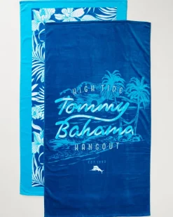Tommy Bahama High Tide Hangout & Island Cays Blooms Beach Towels — Set of 2 Multicolor Outlet