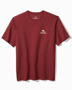 Tommy Bahama Hoppy Brew Year Graphic T-Shirt Ruby Wine Heather Clearance