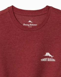 Tommy Bahama Hoppy Brew Year Graphic T-Shirt Ruby Wine Heather Clearance