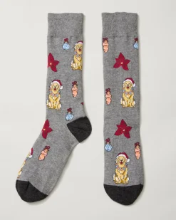Tommy Bahama Howliday Cheer Socks Grey Heather Discount