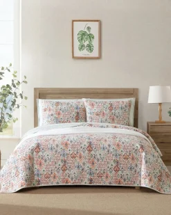 Tommy Bahama Ikat Tropics Reversible 3-Piece King Quilt Set Multicolor Discount