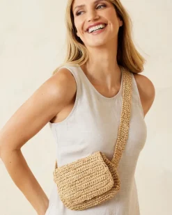 Tommy Bahama 5-in-1 Raffia Belt Bag Natural Clearance