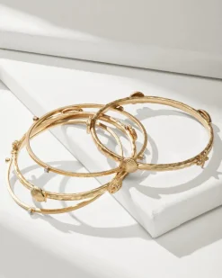 Tommy Bahama Indigo Bay Sealife Bangle Set Gold Hot