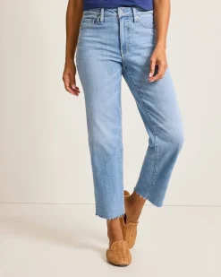 Tommy Bahama Indigo Palms™ High-Rise Cropped Straight-Leg Jeans Amalfi Coast Wash Clearance
