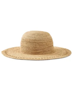 Tommy Bahama Isla Crochet Raffia Sun Hat Natural Clearance