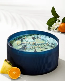 Tommy Bahama 57-oz. Cut Glass 7-Wick Candle Island Blend New