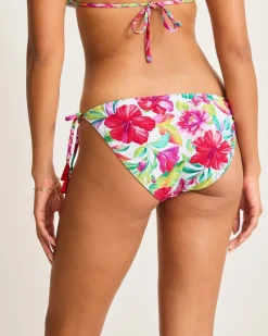 Tommy Bahama Island Cays Fiesta Reversible String Bikini Bottoms Pink Maui Rev Sale