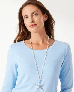 Tommy Bahama Island Essence Starfish Pendant Necklace Rose Gold Hot