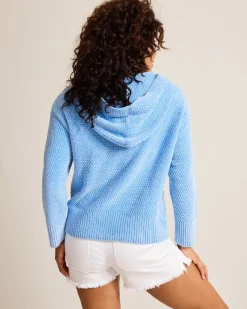 Tommy Bahama Island Luna Chenille Hoodie Seabank Sky Hot