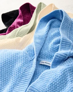 Tommy Bahama Island Luna Chenille Hoodie Seabank Sky Hot