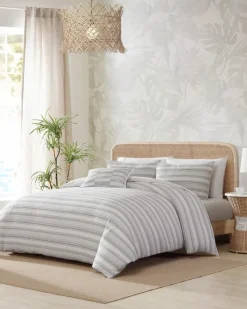 Tommy Bahama Island Micro Waffle 4-Piece King Comforter Set Coconut Best