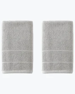 Tommy Bahama Island Retreat 2-Piece Hand Towel Set Grey Sale
