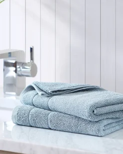 Tommy Bahama Island Retreat 2-Piece Hand Towel Set Tranquil Blue Hot