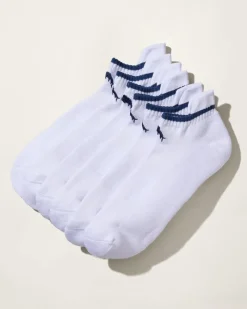 Tommy Bahama IslandZone® Athletic Tab Socks - 3 Pack White Sale