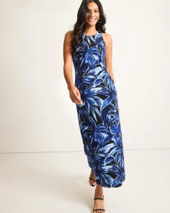 Tommy Bahama Jasmina Bravo Blooms Maxi Dress Black Outlet