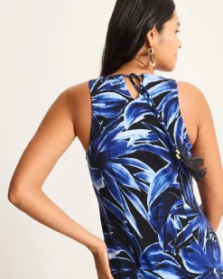 Tommy Bahama Jasmina Bravo Blooms Maxi Dress Black Outlet