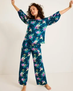Tommy Bahama Jersey 3/4-Sleeve & Pants Pajama Set Summer Night Sale