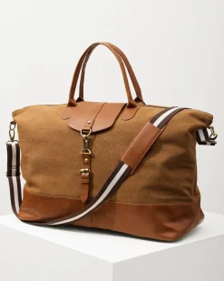 Tommy Bahama Journeyman Tour Bag Brown New