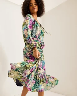 Tommy Bahama Jungle Jewels Shimmer Maxi Dress Black Discount