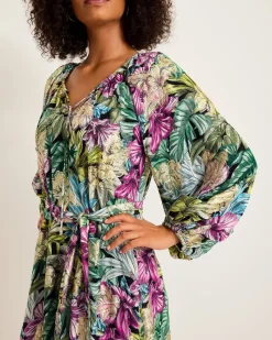 Tommy Bahama Jungle Jewels Shimmer Maxi Dress Black Discount