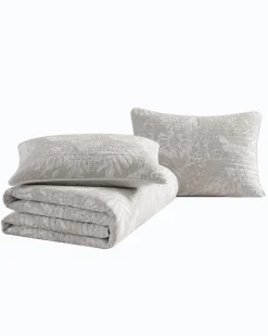 Tommy Bahama Jungle Toile Reversible 3-Piece Full/Queen Quilt Set Beige Hot