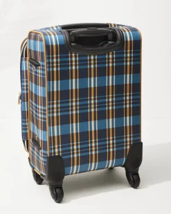Tommy Bahama Kalalanta 20-Inch Rolling Suitcase Navy Plaid
