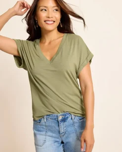 Tommy Bahama Kauai Jersey T-Shirt Tea Leaf Sale