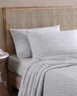 Tommy Bahama Koya Bay 4-Piece King Sheet Set Grey Outlet