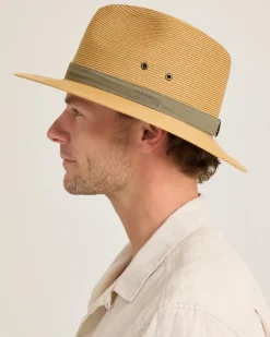 Tommy Bahama Lindeman Packable Safari Hat Tea