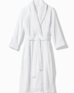 Tommy Bahama Long Plush Robe Bright White