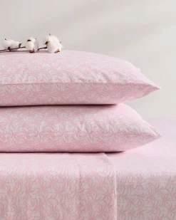 Tommy Bahama Lovely Palms 4-Piece King Sheet Set Pink Discount