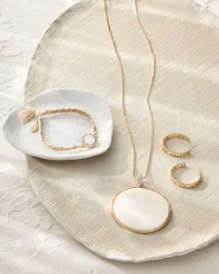 Tommy Bahama Madeira Shell Pendant Necklace Gold Hot