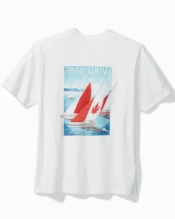 Tommy Bahama Maple Sails Short-Sleeve Lux T-Shirt White Sale