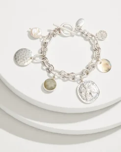 Tommy Bahama Marco Island Charm Bracelet Silver Clearance