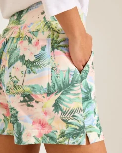 Tommy Bahama Marina Del Mar Ocean Vida Easy Shorts Malibu Peach Hot