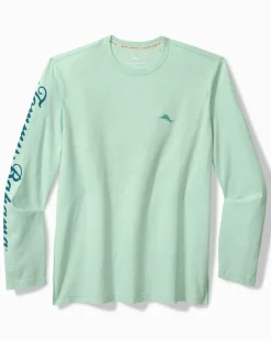 Tommy Bahama Marlin Mirage Lux Long-Sleeve T-Shirt Light Caribbean Tile Best