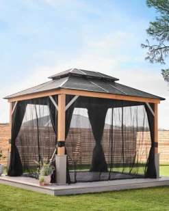 Tommy Bahama Maui Gazebo Natural Outlet