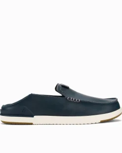 Tommy Bahama Men's OluKai® Kākaha Leather Slip-On Shoes Lagoon