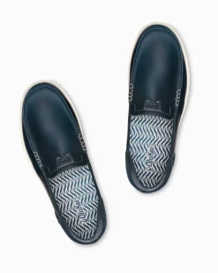 Tommy Bahama Men's OluKai® Kākaha Leather Slip-On Shoes Lagoon