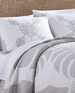 Tommy Bahama Molokai King Quilt Grey Discount