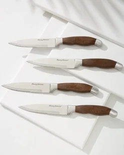 Tommy Bahama Knife Set - Set of 4 Monzo Wood New