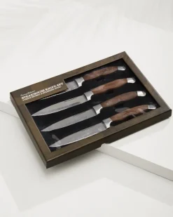 Tommy Bahama Knife Set - Set of 4 Monzo Wood New