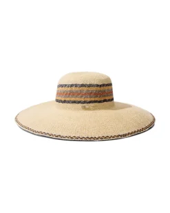 Tommy Bahama Moselle Wide-Brim Hat Natural New