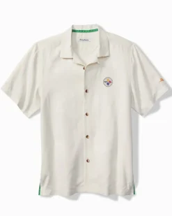 Tommy Bahama NFL Coconut Matchup Silk Camp Shirt pittsburgh_steelers Outlet