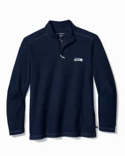Tommy Bahama NFL Emfielder IslandZone® Half-Zip Sweatshirt seattle_seahawks Outlet