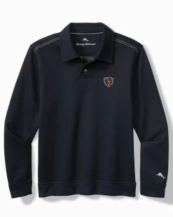 Tommy Bahama NFL Endzoner Long-Sleeve Snap Polo chicago_bears Sale